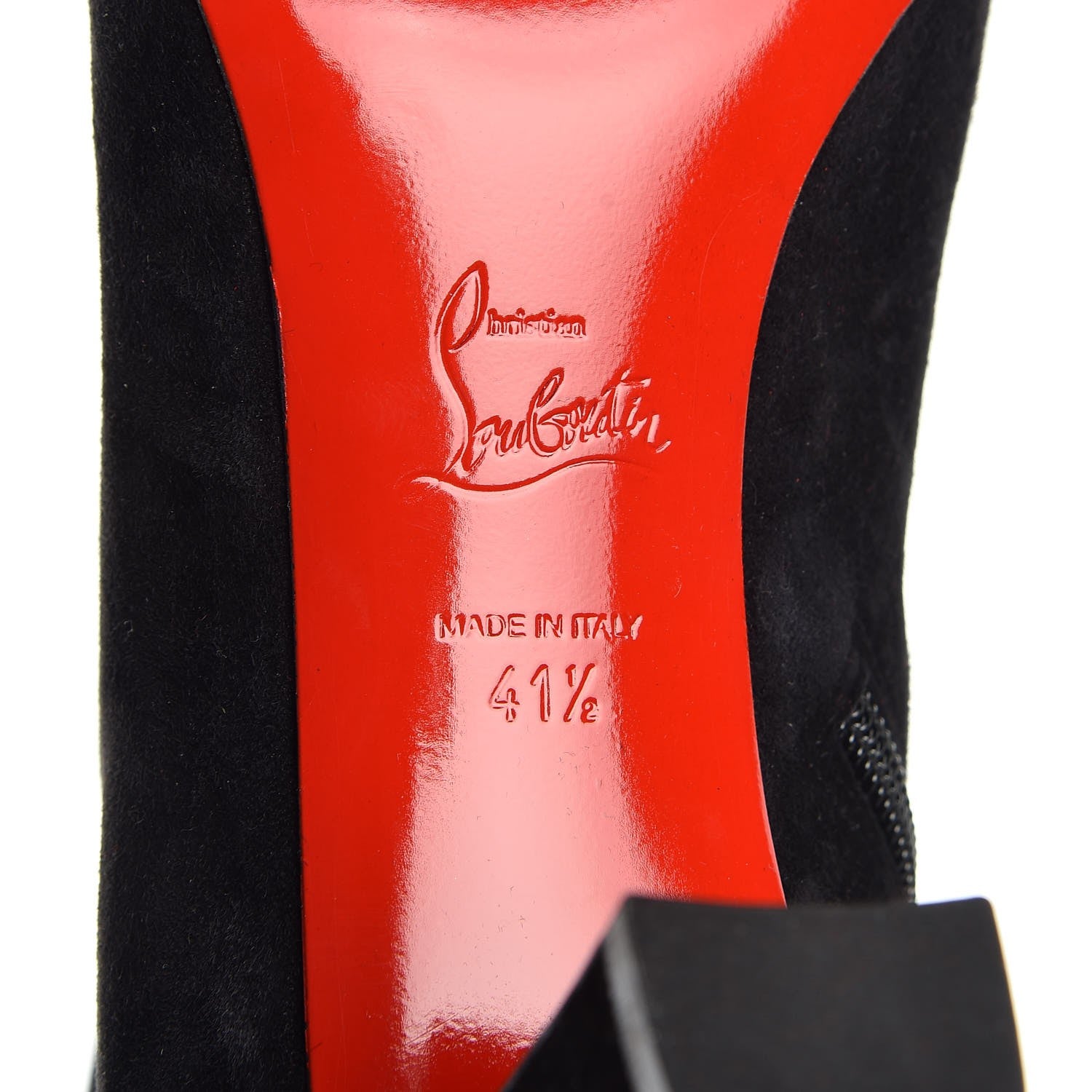 Christian Louboutin Veau Velours Tiagada 70 Ankle Boot 41.5 Black 6 of 8