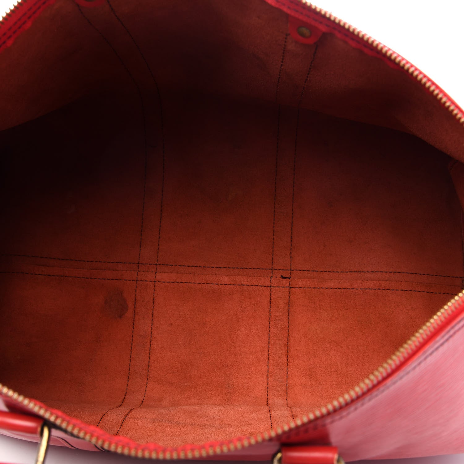 Louis Vuitton Epi Keepall 50 Castillan Red 4 of 15