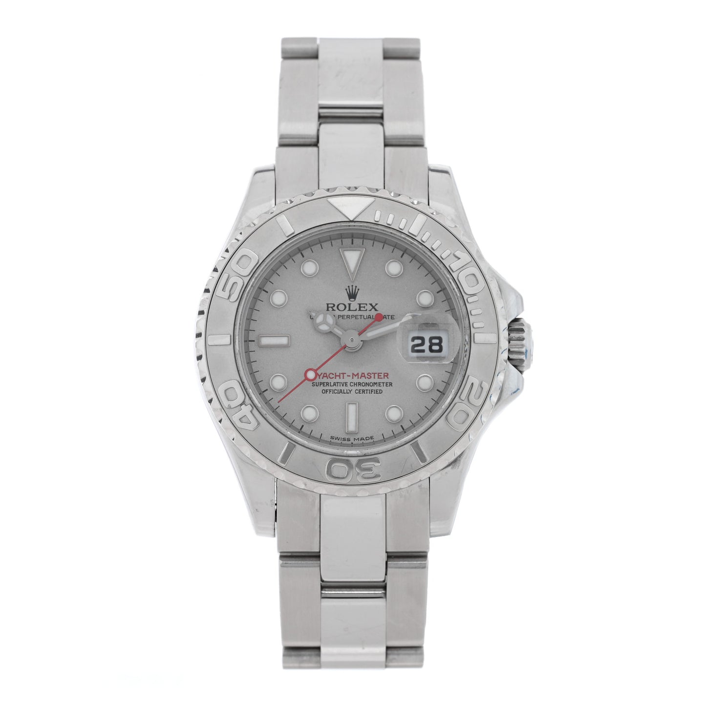 Stainless Steel Platinum 29mm Yacht-Master Watch Silver 169622