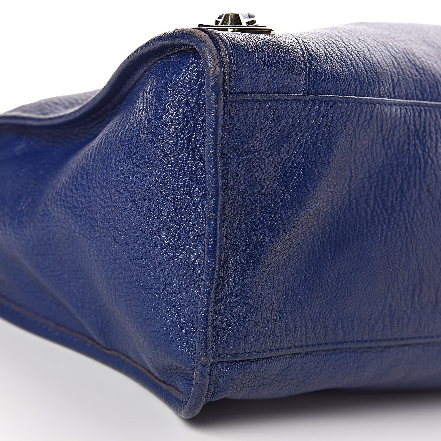 Balenciaga Chevre Gold Metallic Edge Hardware City Bleu Roi 10 of 13