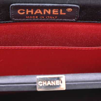 Chanel Satin Bow Clutch Black 7 of 8