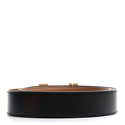Hermes Swift Togo 42mm Constance H Belt 115 Black Gold 2 of 5