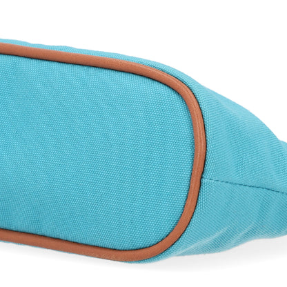Hermes Cotton Canvas Mini Bolide Travel Cosmetic Pouch Bleu Horizon 10 of 10