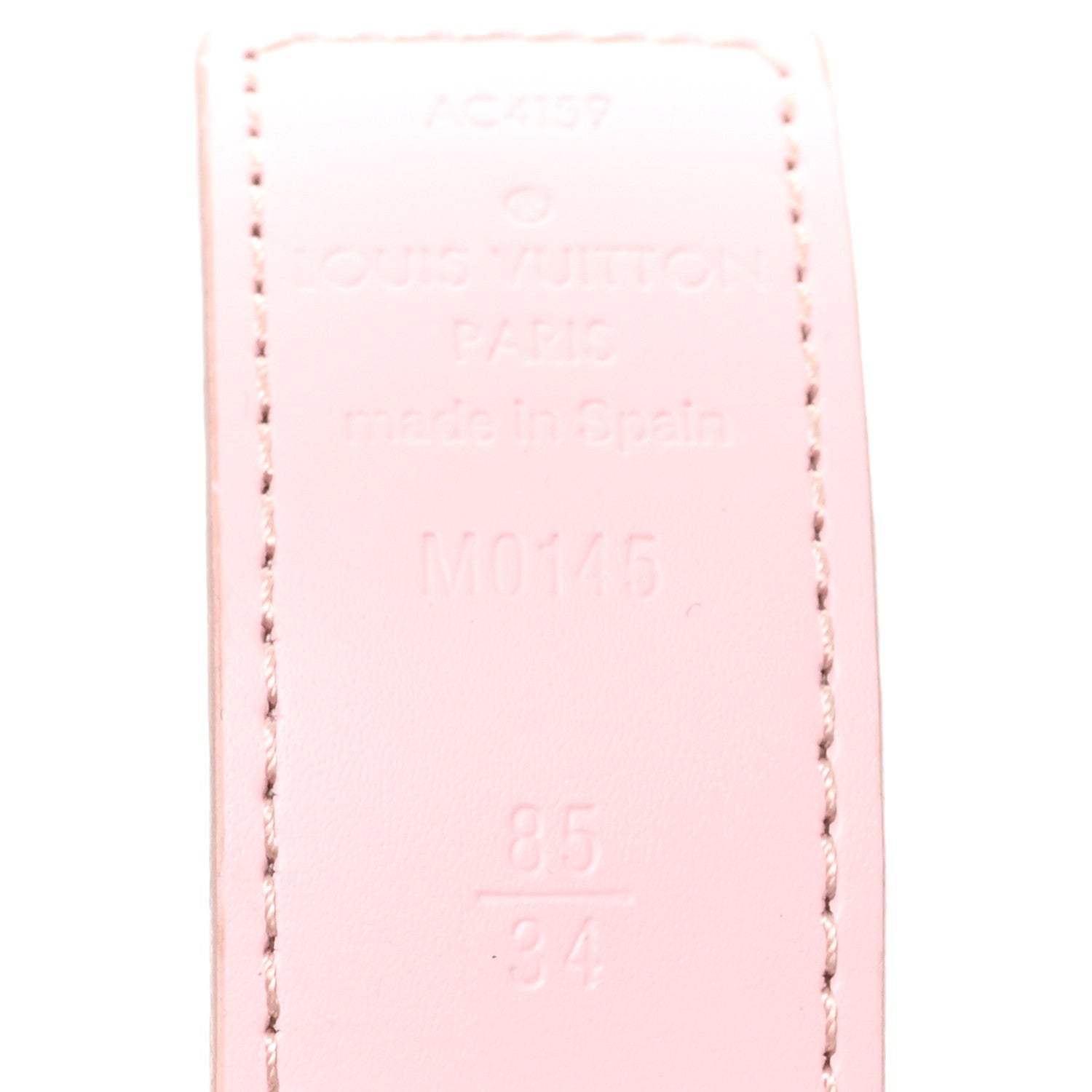 Louis Vuitton Damier Azur 30mm LV Initiales Reversible Belt 80 32 Pink 3 of 6