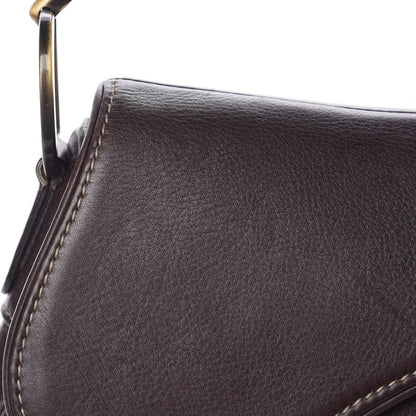 Christian Dior Calfskin Saddle Bag Brown 9 of 11