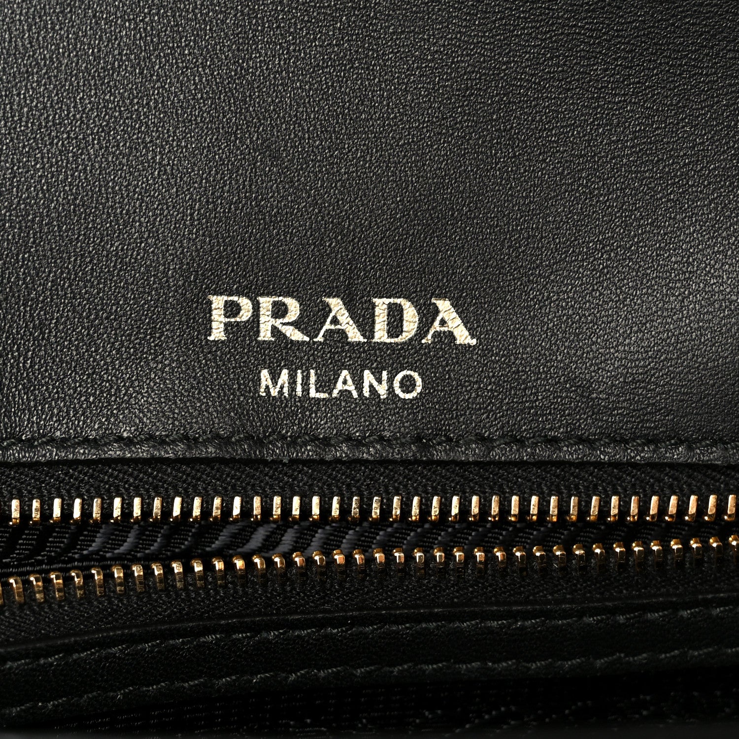 Prada Nappa Gaufre Medium Chain Flap Shoulder Bag Black 6 of 11