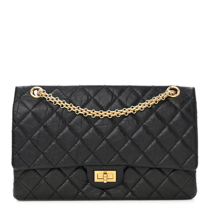 Chanel Aged Calfskin Quilted 2.55 Reissue 226 Flap Black 1 of 12