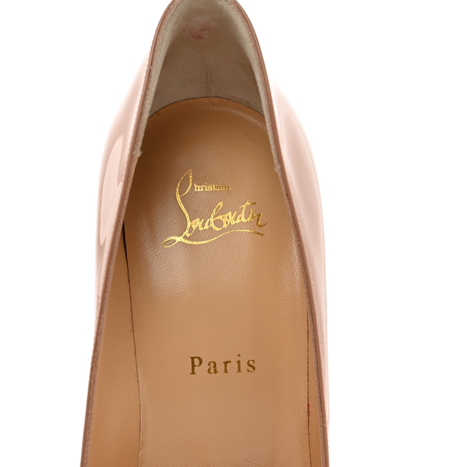Christian Louboutin Patent Pigalle Follies 100 Pumps 39.5 Nude 7 of 8