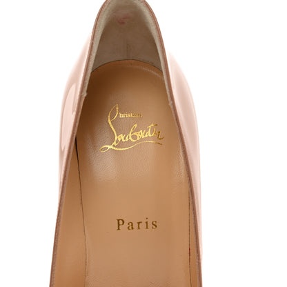 Christian Louboutin Patent Pigalle Follies 100 Pumps 39.5 Nude 7 of 8