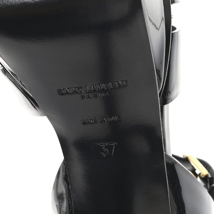 Saint Laurent Patent Tribute 75 Platform Sandals 37 Black 7 of 10