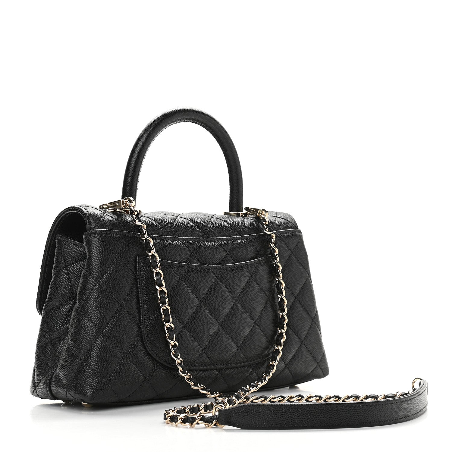 Chanel Caviar Quilted Mini Coco Handle Flap Black 3 of 9