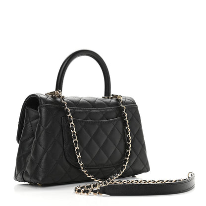 Chanel Caviar Quilted Mini Coco Handle Flap Black 3 of 9