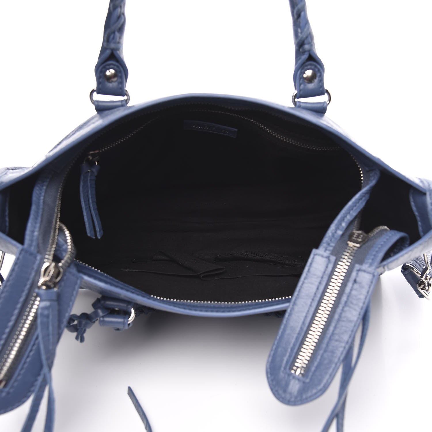 Balenciaga Agneau Classic Silver Hardware S City Denim Blue 5 of 9