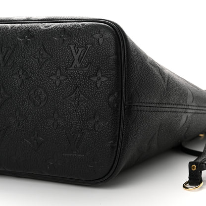 Louis Vuitton Empreinte Monogram Giant Neverfull MM Black 10 of 11