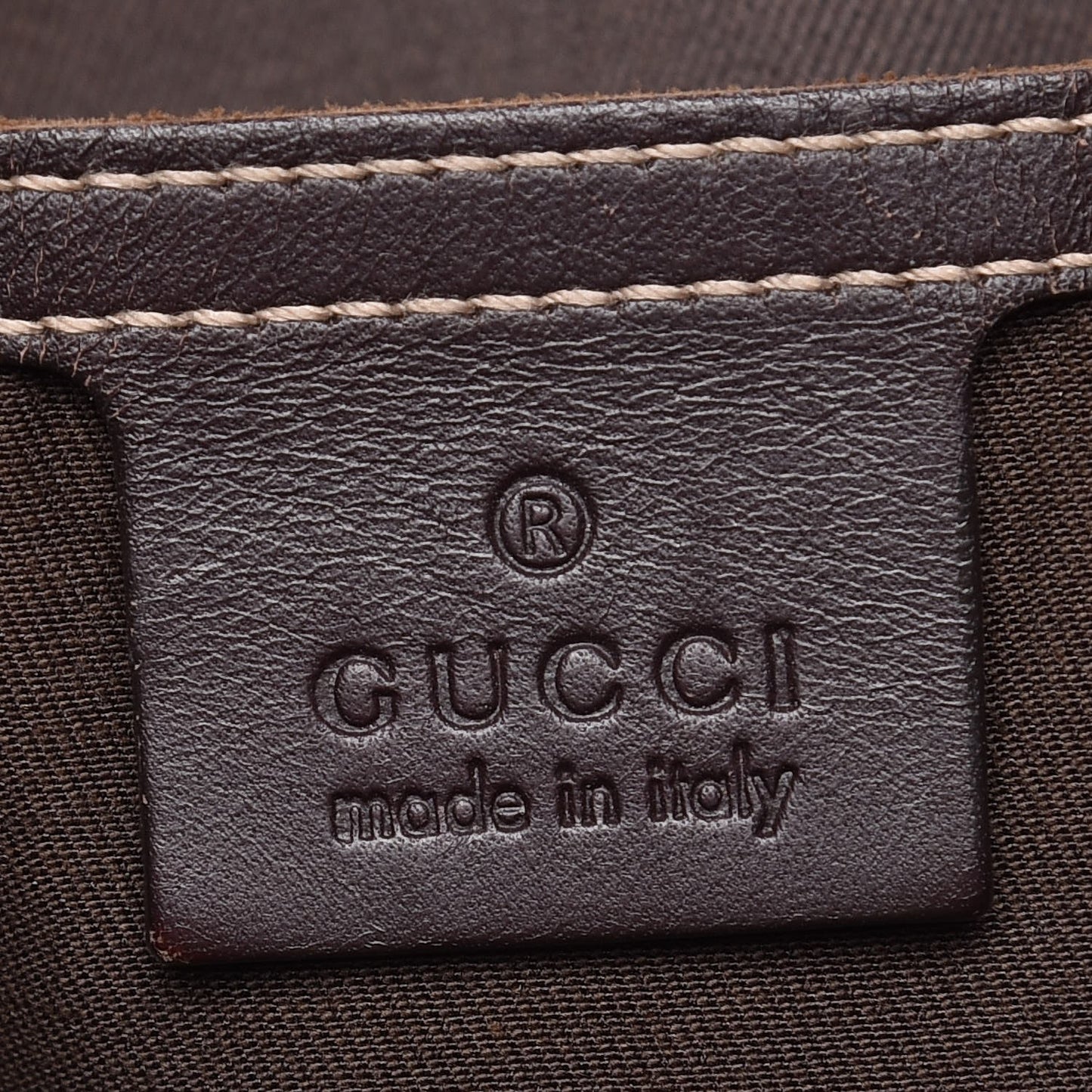 GG Plus Monogram Web Tote Dark Brown