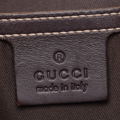 Gucci GG Plus Monogram Web Tote Dark Brown 6 of 17