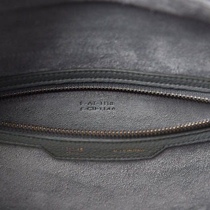 Celine Drummed Calfskin Mini Luggage Kohl 8 of 11