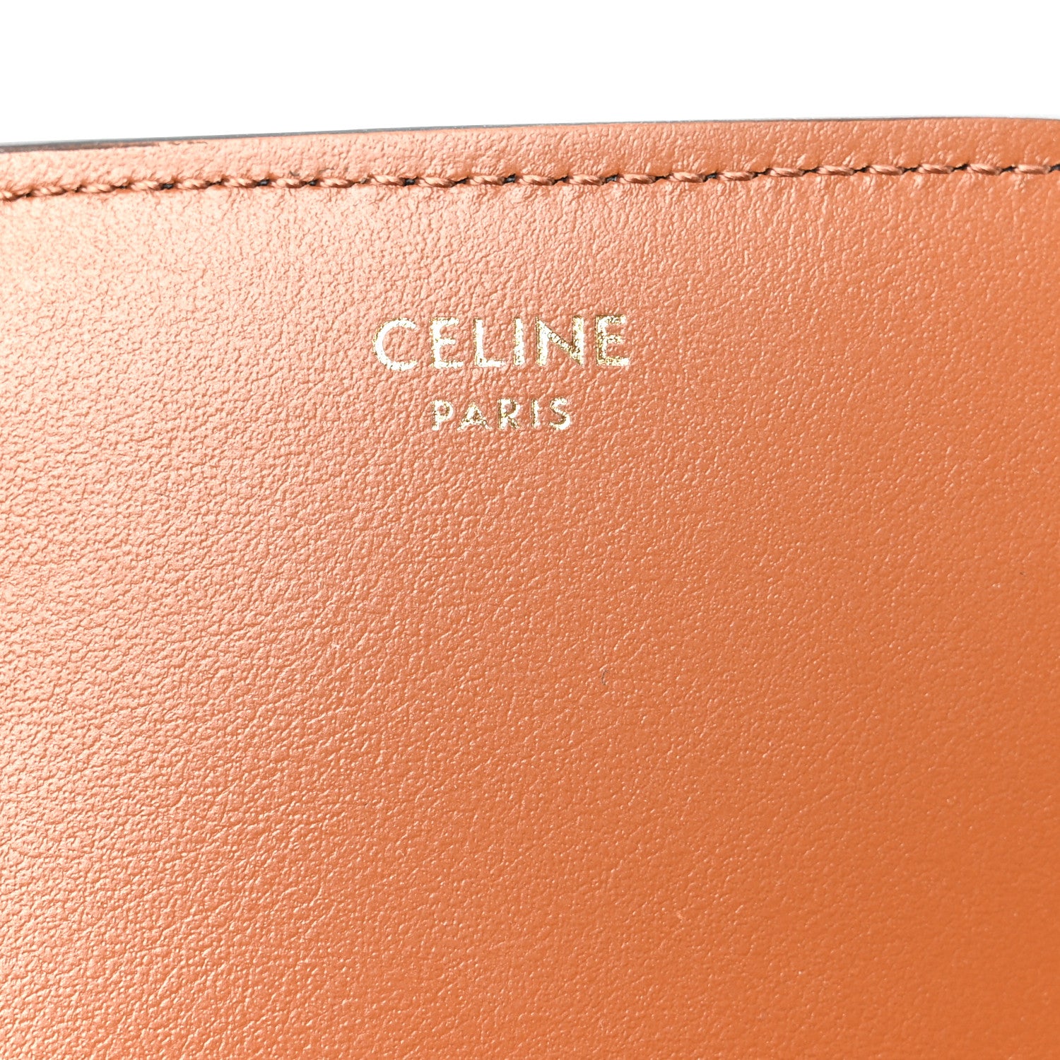 Celine Triomphe Canvas Business Card Holder Tan 6 of 9