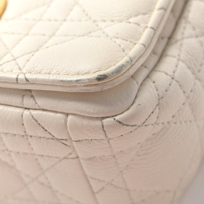 Christian Dior Calfskin Cannage Small Caro Bag Ivory 11 of 12