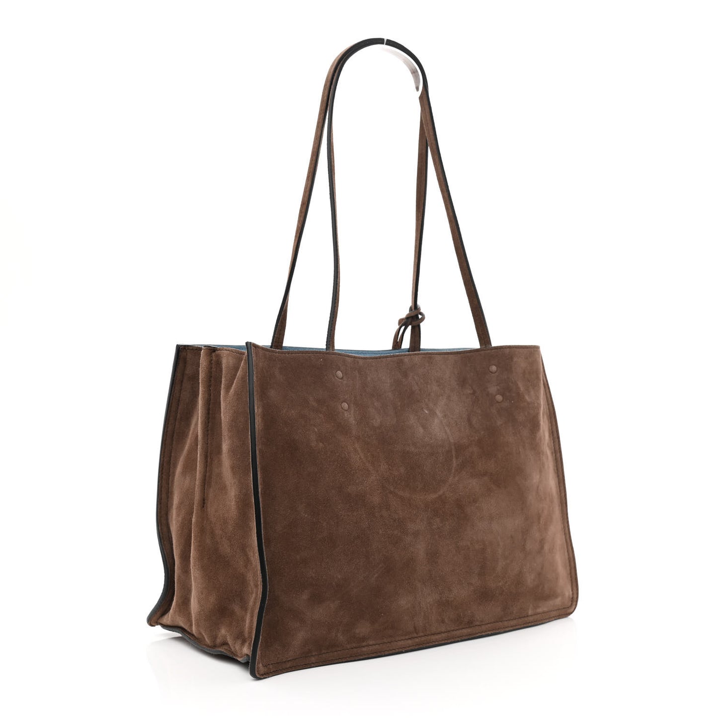 Suede Etiquette Tote Bruciato Astrale