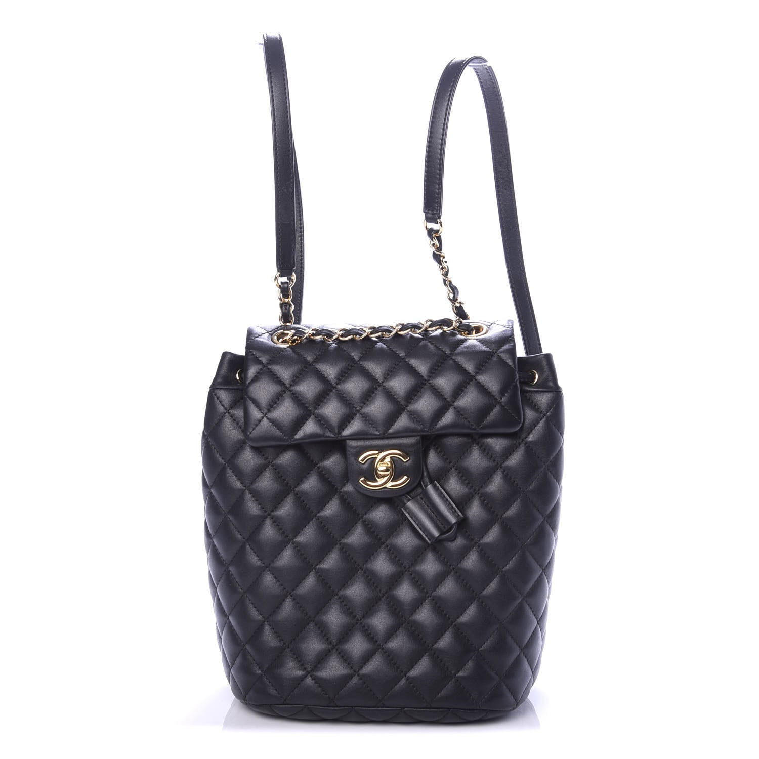 Chanel Lambskin Quilted Small Urban Spirit Backpack Black 1 of 10