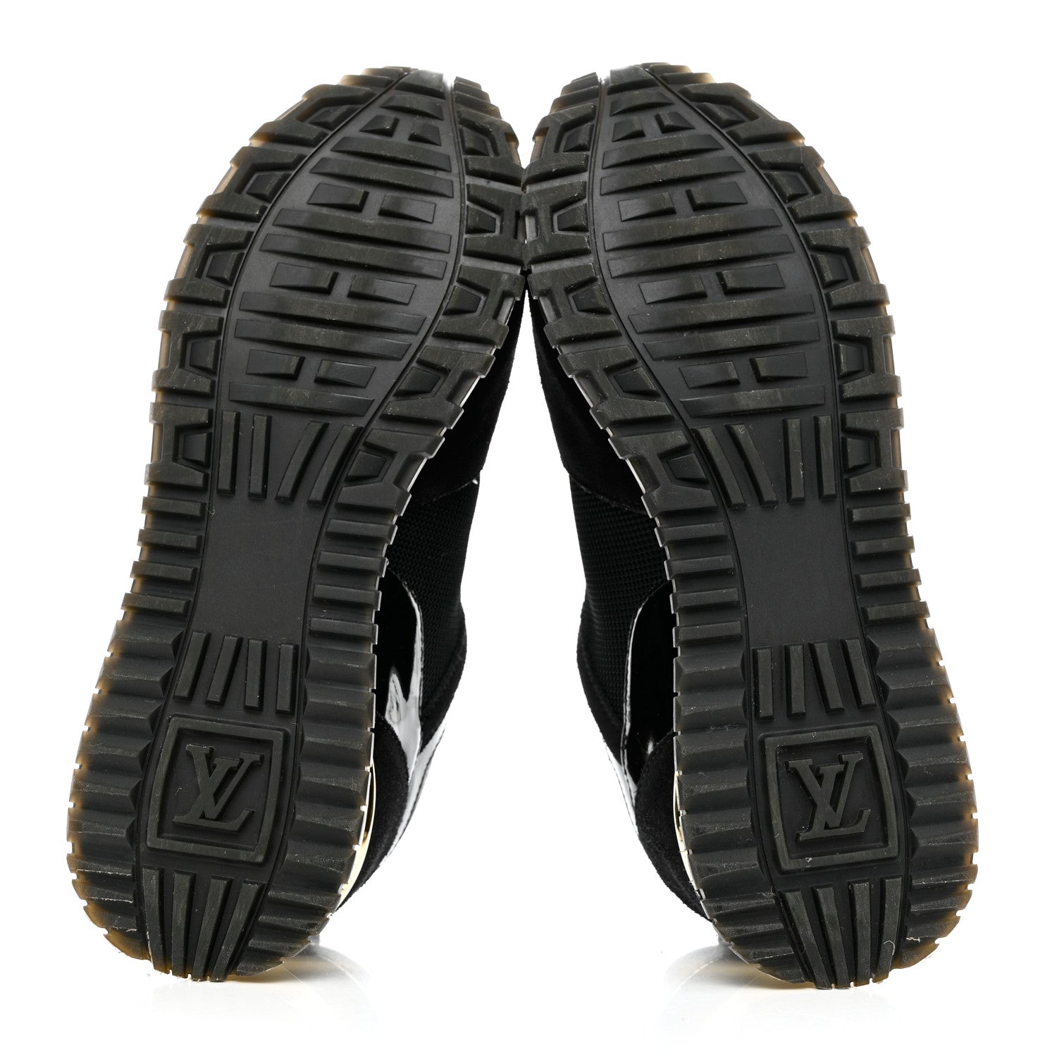 Louis Vuitton Suede Monogram Run Away Sneakers 36 Black 5 of 9