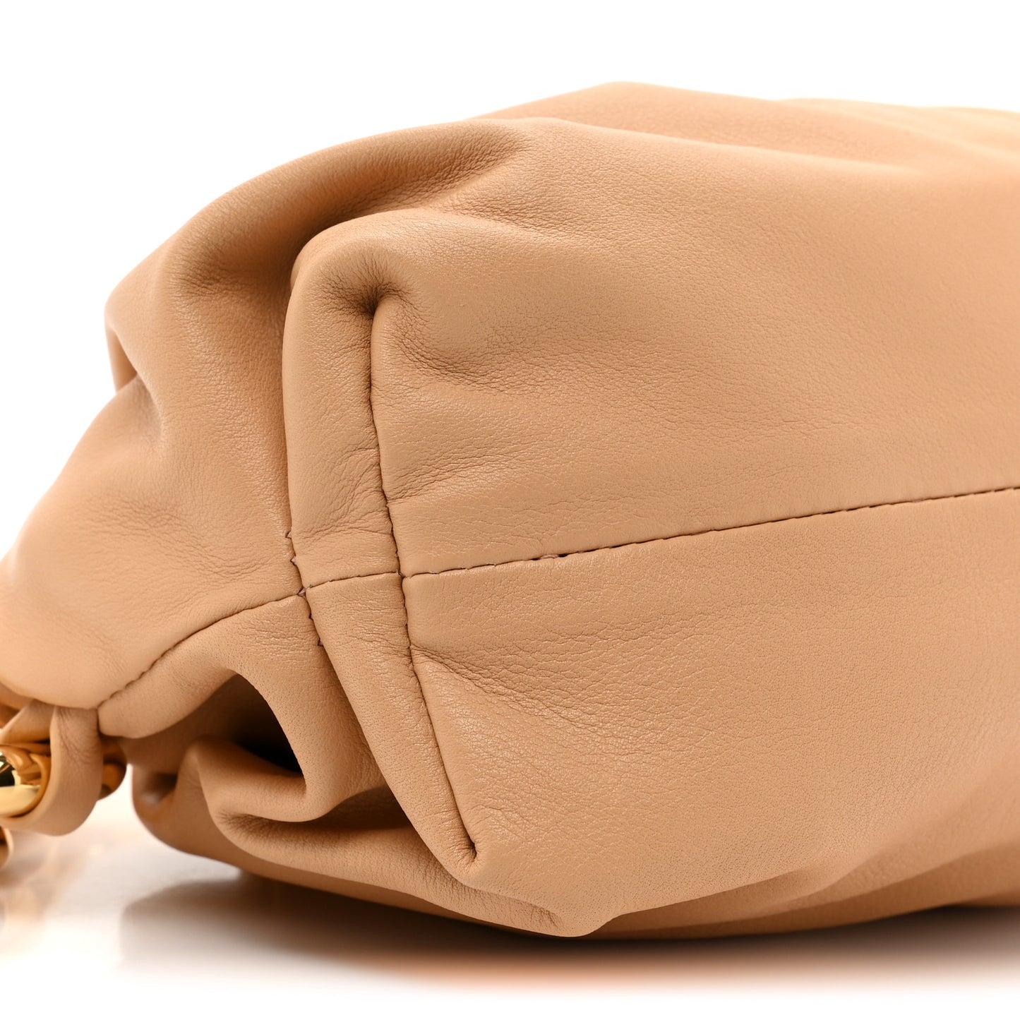 Calfskin Teen Chain Pouch Almond
