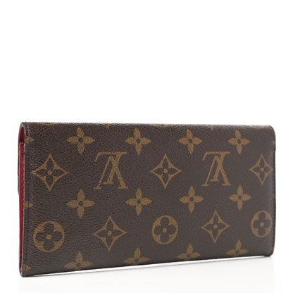 Louis Vuitton Monogram Emilie Wallet Rouge 3 of 12