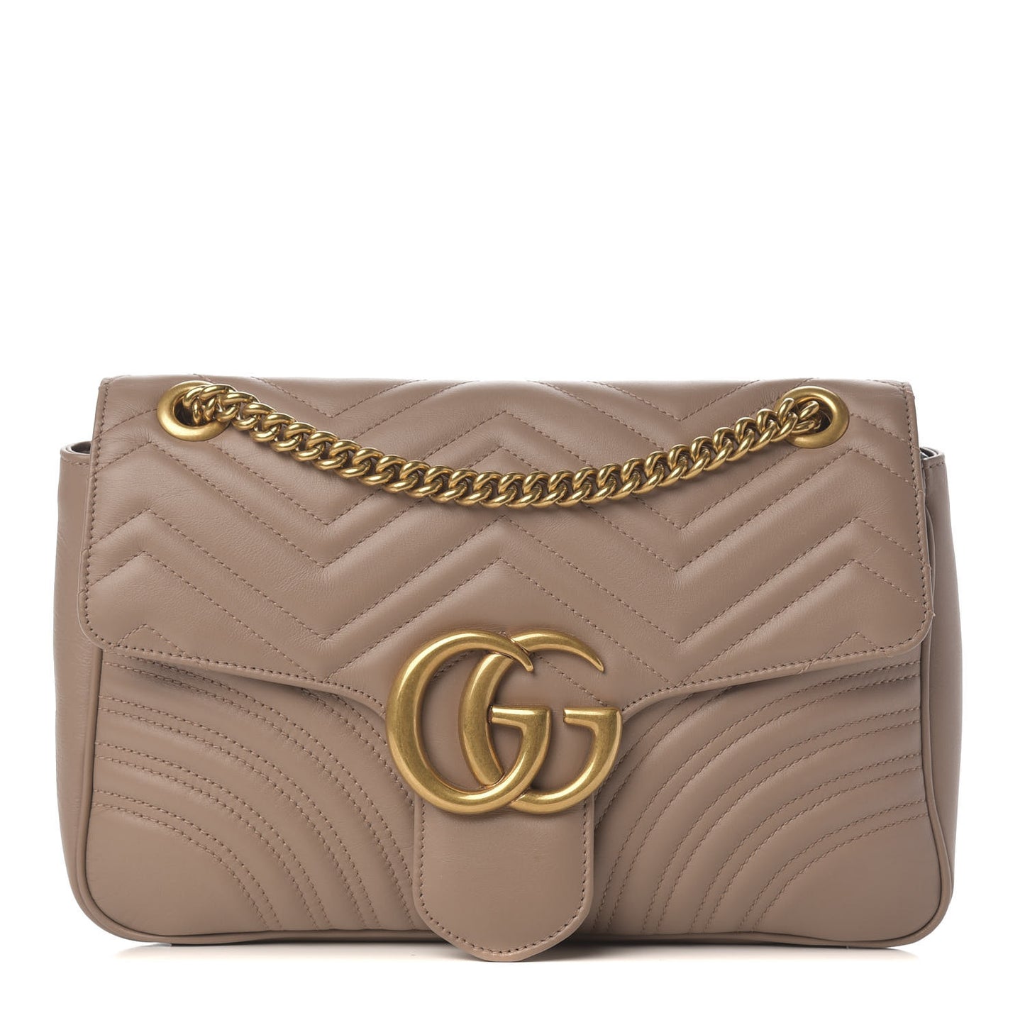 Calfskin Matelasse Medium GG Marmont Shoulder Bag Porcelain Rose