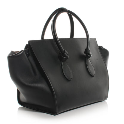 Celine Smooth Calfskin Tie Knot Tote Black 3 of 8
