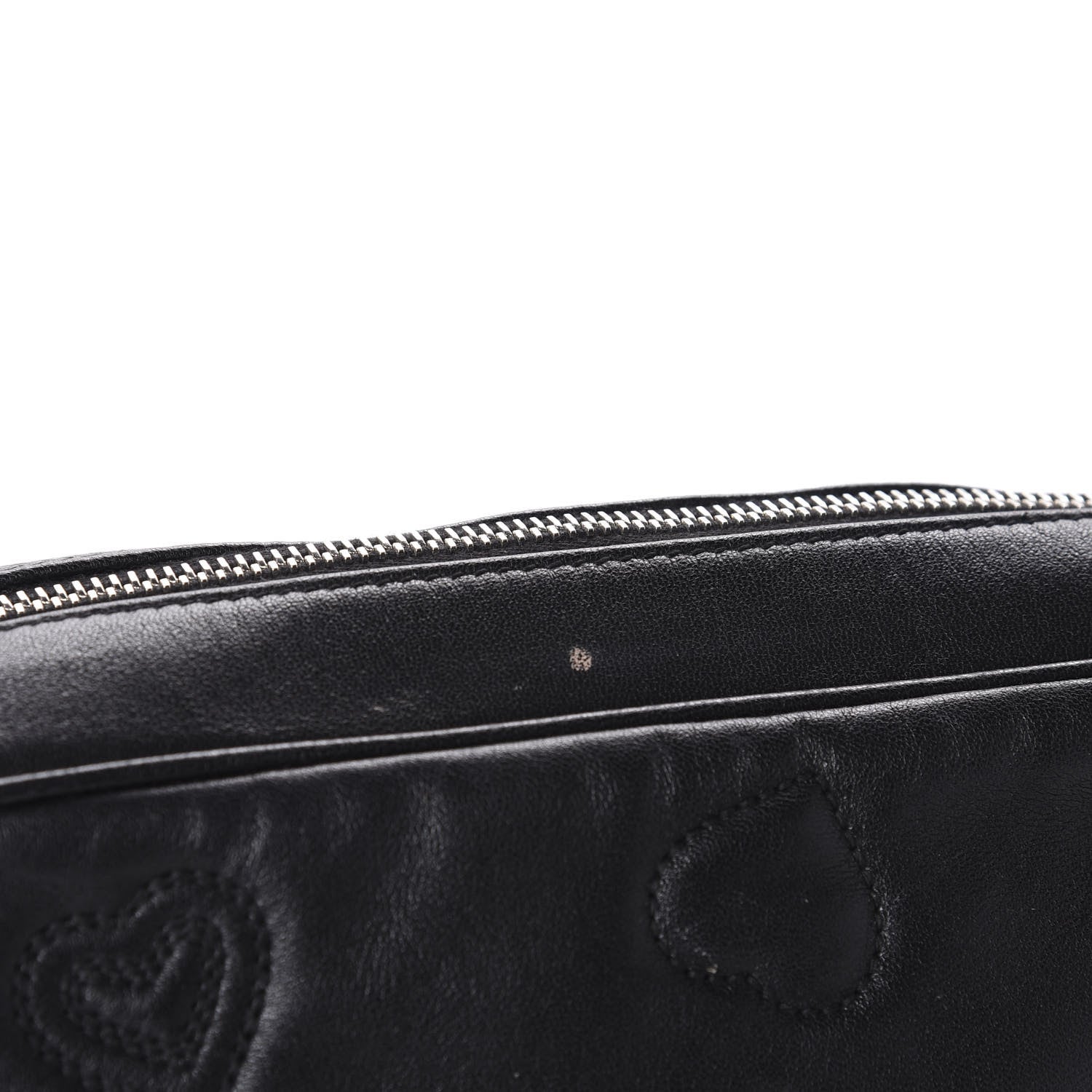 Saint Laurent Calfskin Heart Embossed Monogram Lou Camera Bag Black 10 of 11