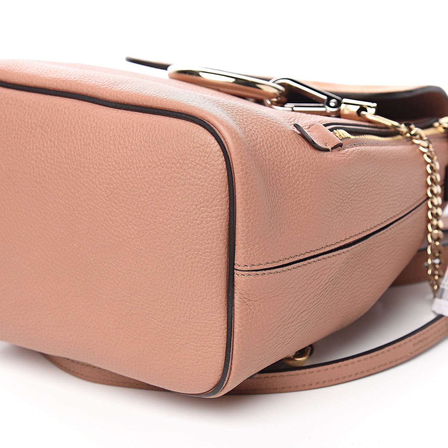 Chloe Suede Calfskin Small Faye Backpack Nougat 7 of 8