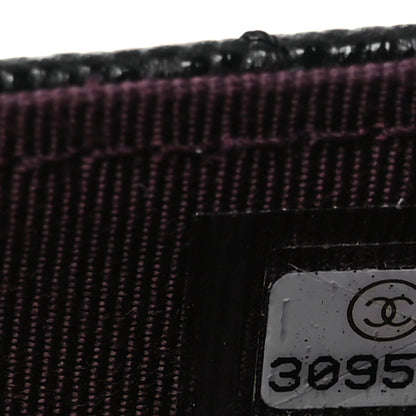 Chanel Caviar Quilted Flap Card Holder Chain Wristlet Black 8 of 11