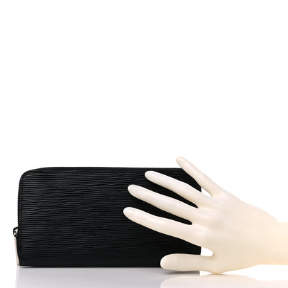 Louis Vuitton Epi Zippy Wallet Black 2 of 12