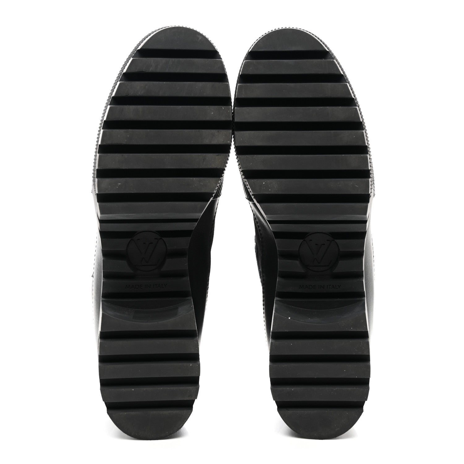 Louis Vuitton Velvet Calfskin Monogram Laureate Platform Desert Boots 41 Black White 5 of 8