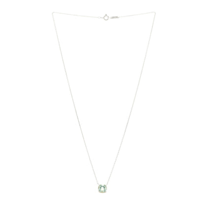 Tiffany Sterling Silver Prasiolite Sparklers Pendant Necklace 3 of 4