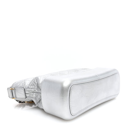 Chanel Metallic Aged Calfskin Quilted Medium Gabrielle Silver 4 of 10