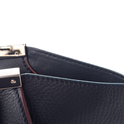 Fendi Vitello Dolce Century Petite 3Jours Tote Blue Notte 10 of 12