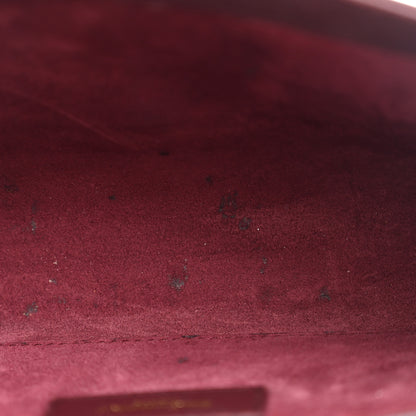 Saint Laurent Smooth Calfskin Small Classic Monogram Kate Tassel Satchel Rouge Legion 10 of 12