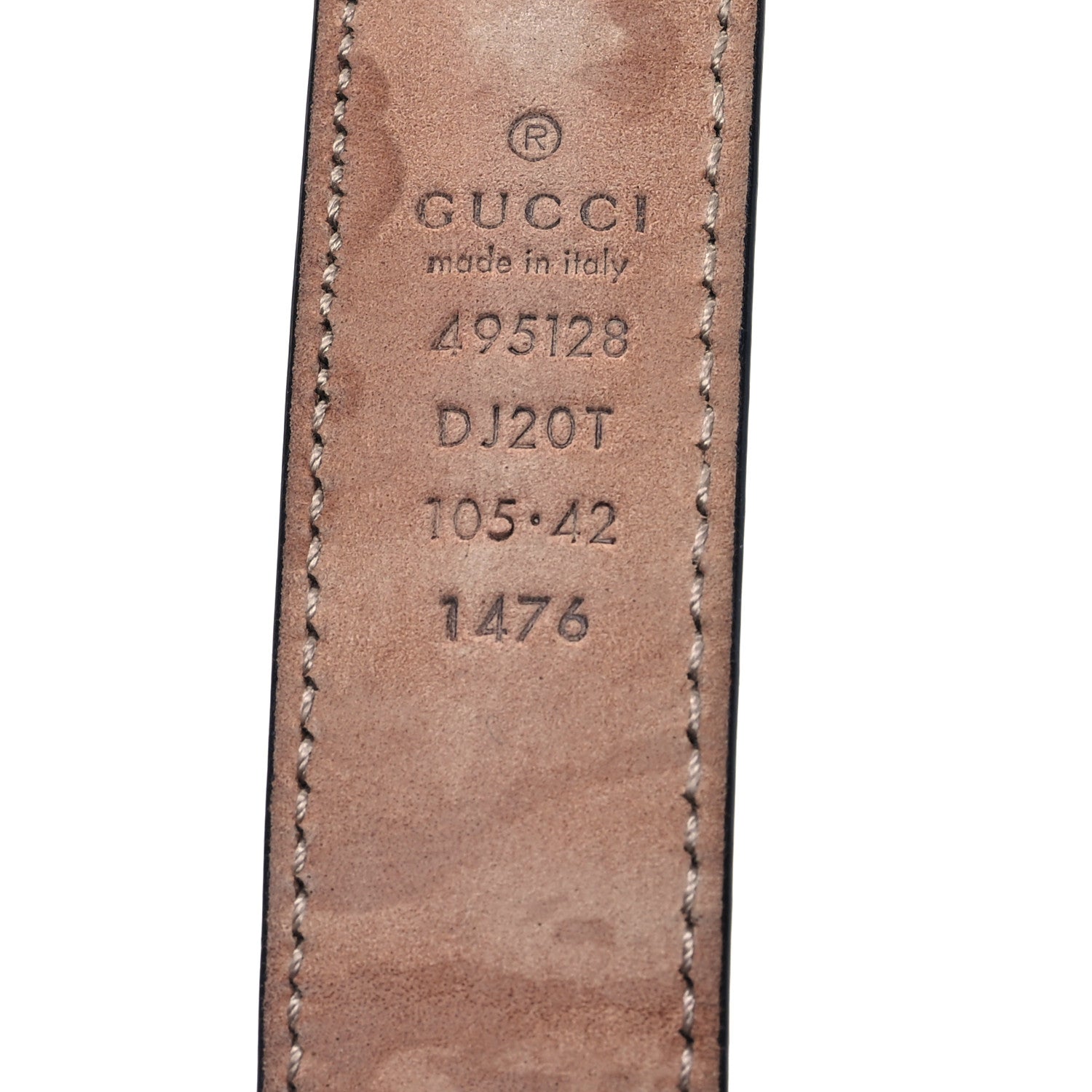 Gucci Calfskin Framed Double G Belt 105 42 Black 3 of 6