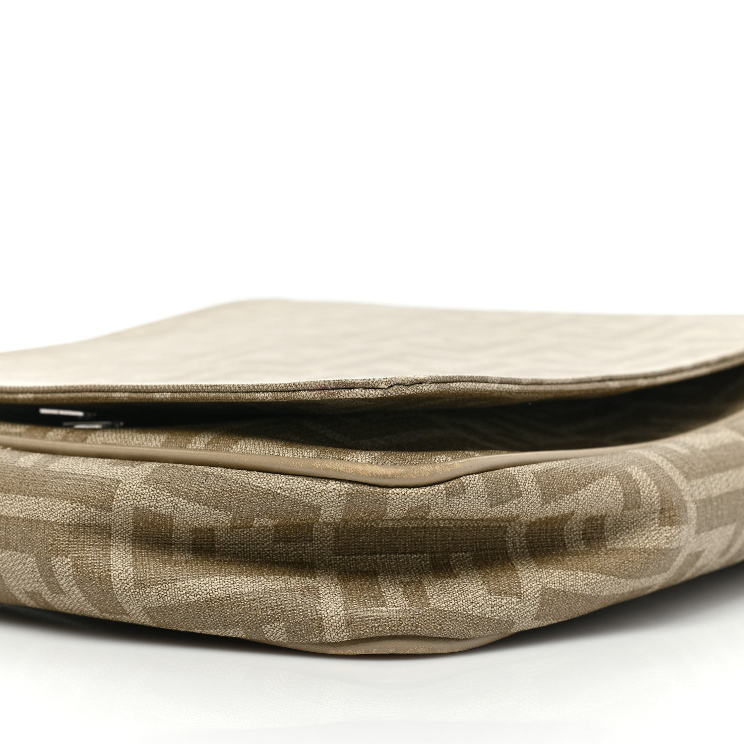 Fendi Zucca Spalmati Messenger Bag Kaki Pietra 7 of 7
