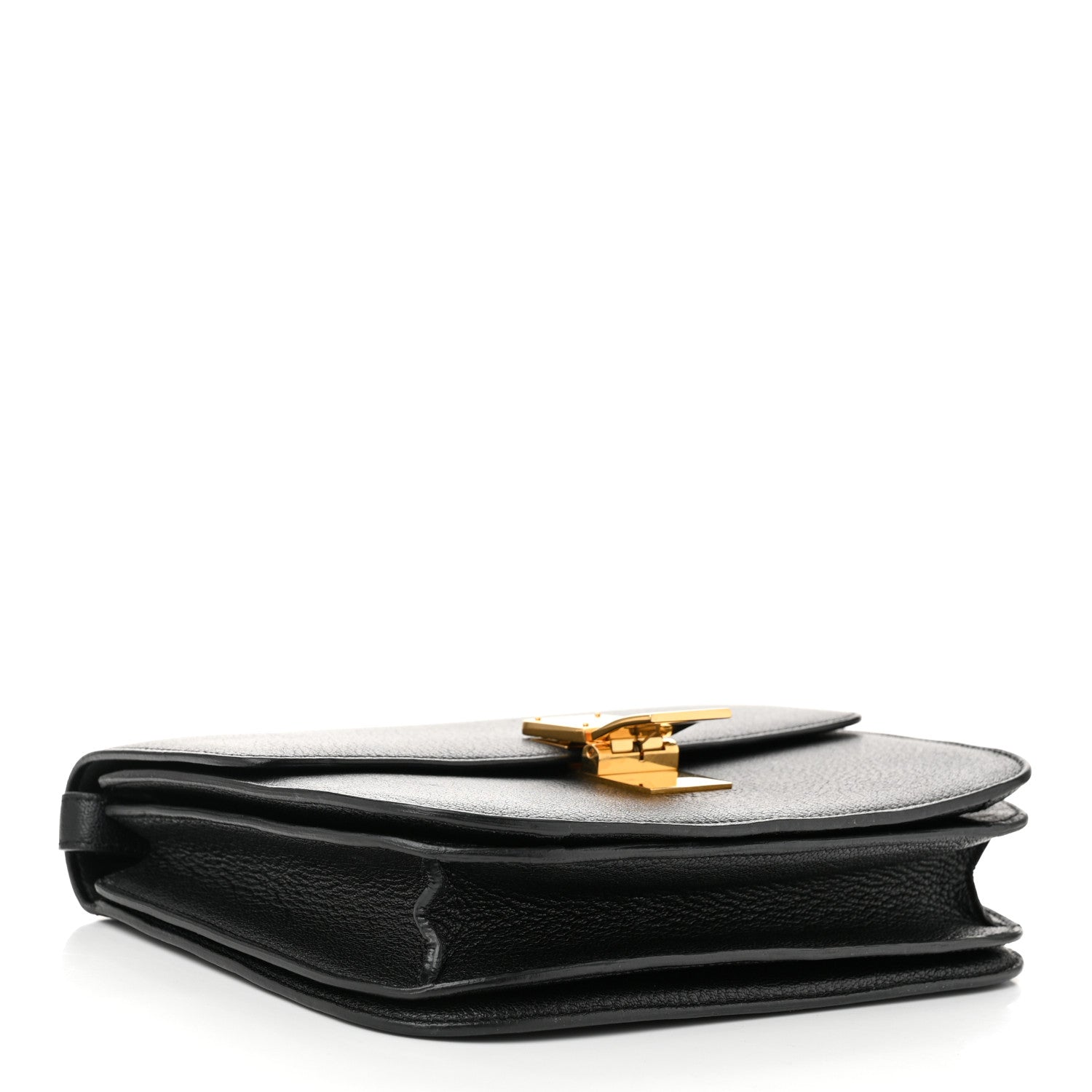 Celine Goatskin Medium Classic Box Flap Bag Black 4 of 10