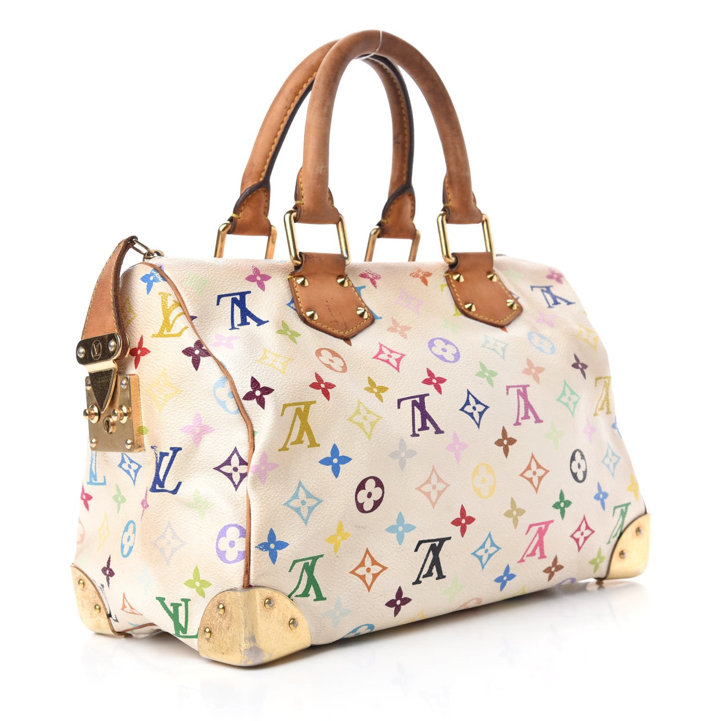 Monogram Multicolor Speedy 30 White