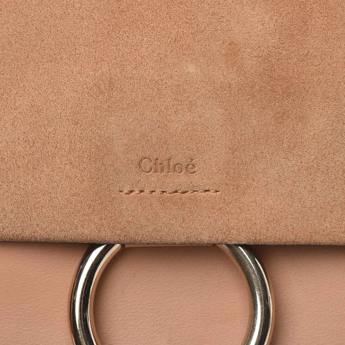 Calfskin Suede Medium Faye Shoulder Bag Blushy Pink