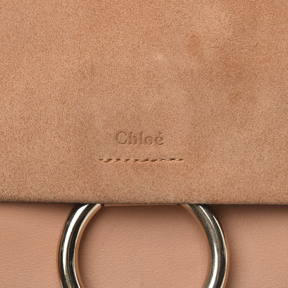Chloe Calfskin Suede Medium Faye Shoulder Bag Blushy Pink 9 of 13