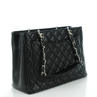Chanel Caviar Quilted Grand Shopping Tote GST Black 3 of 7