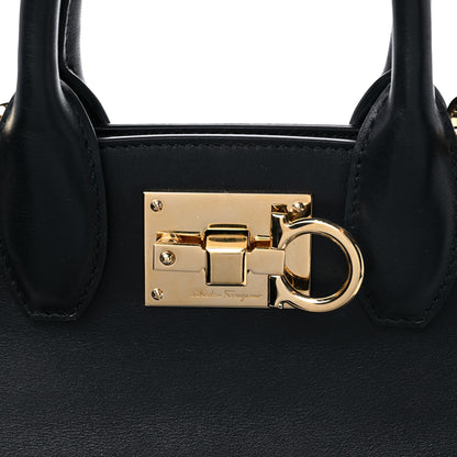 Salvatore Ferragamo Calfskin The Studio Bag Black 10 of 11