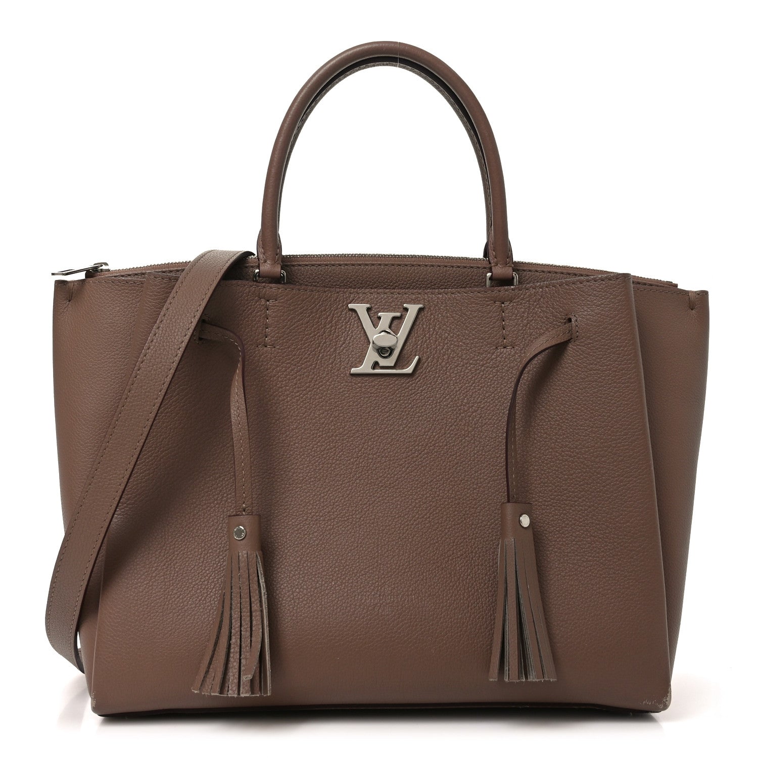 Louis Vuitton Calfskin Lockmeto Taupe Glace 1 of 9