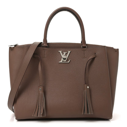 Louis Vuitton Calfskin Lockmeto Taupe Glace 1 of 9