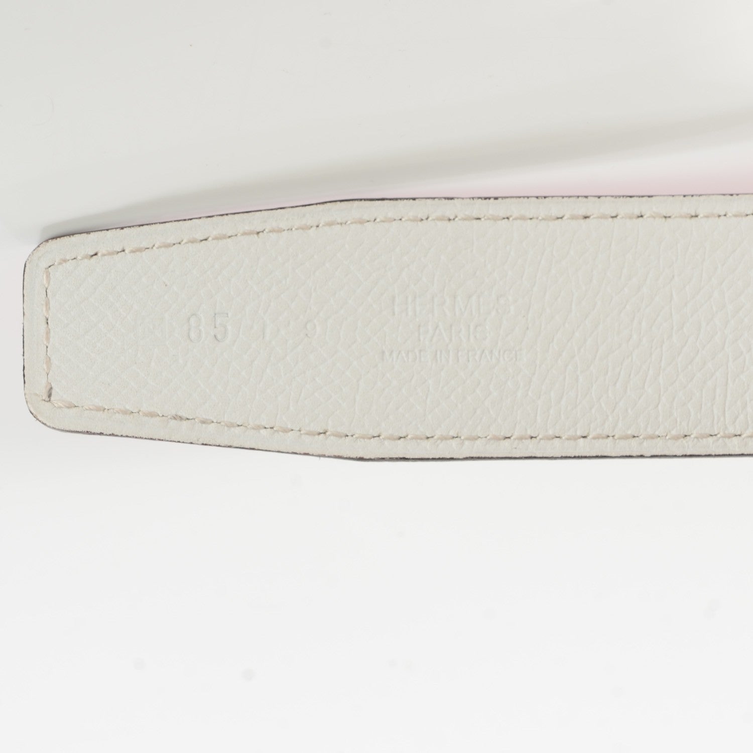 Hermes Epsom Swift 32mm Belt Strap 85 White Vermillion 2 of 5